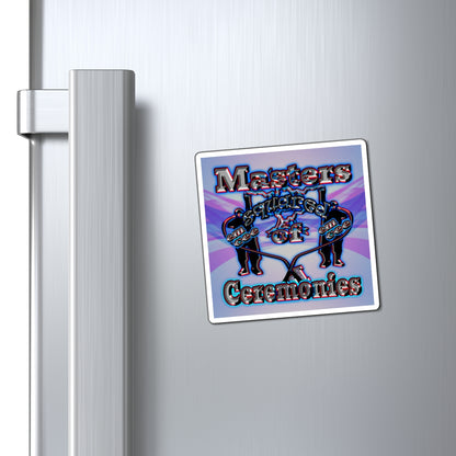 em cee squared - Magnets - (light blue-pink wave)