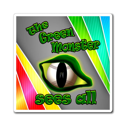 green monster - Magnets - (rainbow split)
