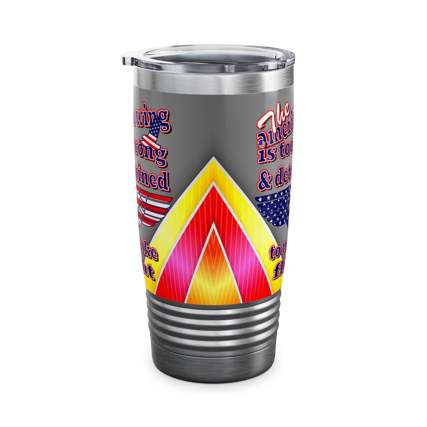 american wing - Ringneck Tumbler, 20oz (rainbow split)