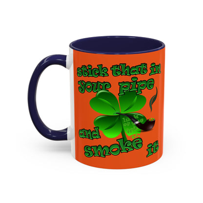 celtics logo - Accent Mug (orange)