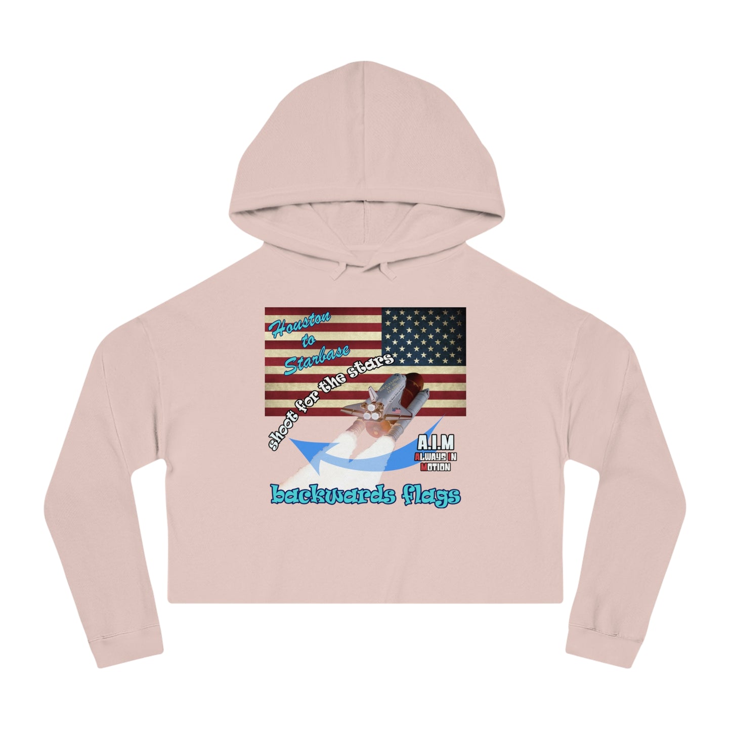 shoot for the stars - Women’s Cropped Hooded Sweatshirt