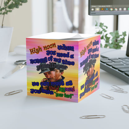 high noon - note cube (color blur)