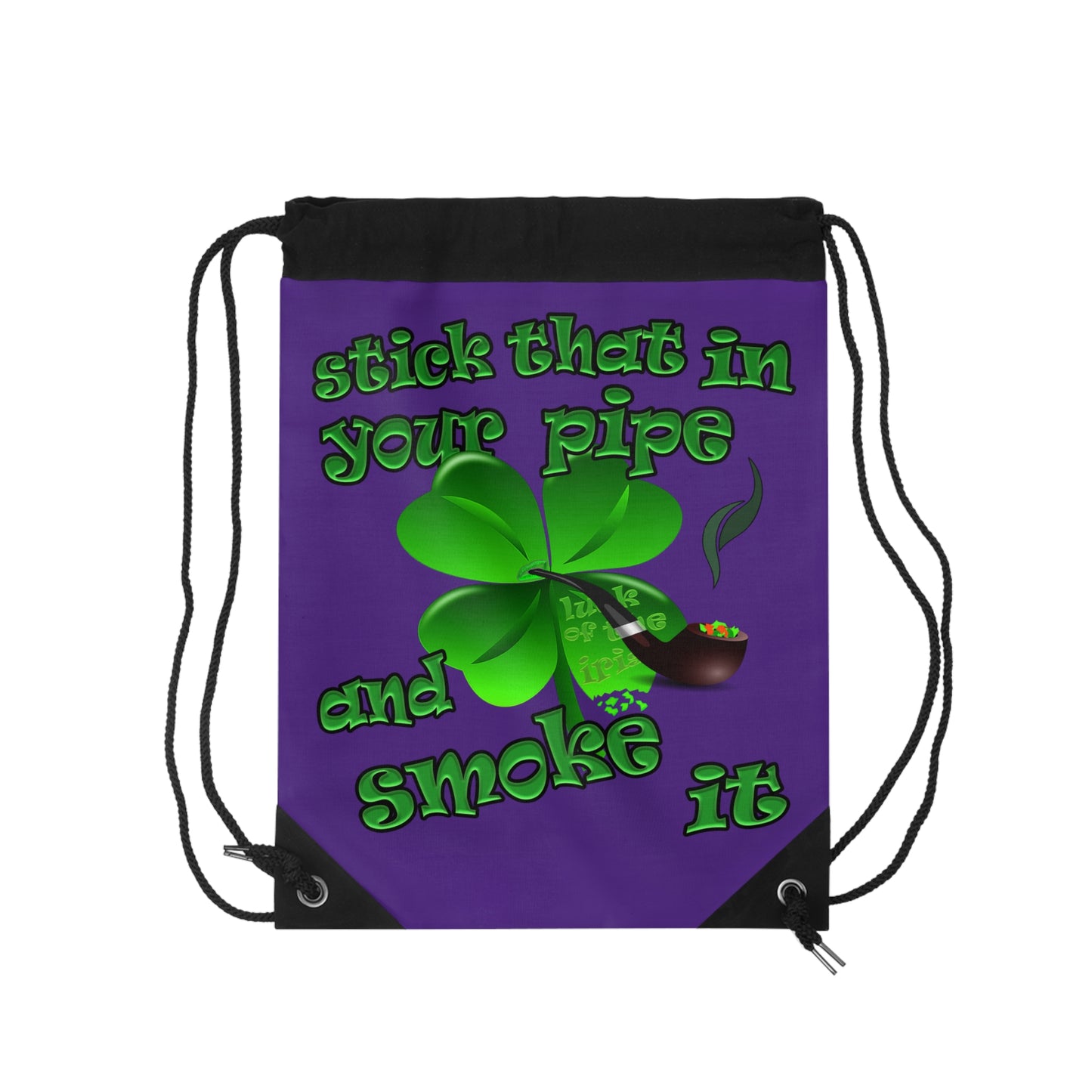 celtics logo - Drawstring Bag (purple)