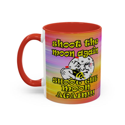 shoot the moon again - Accent Mug (color blur)