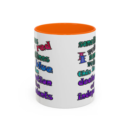declaration of the independents - Accent Mug (white)