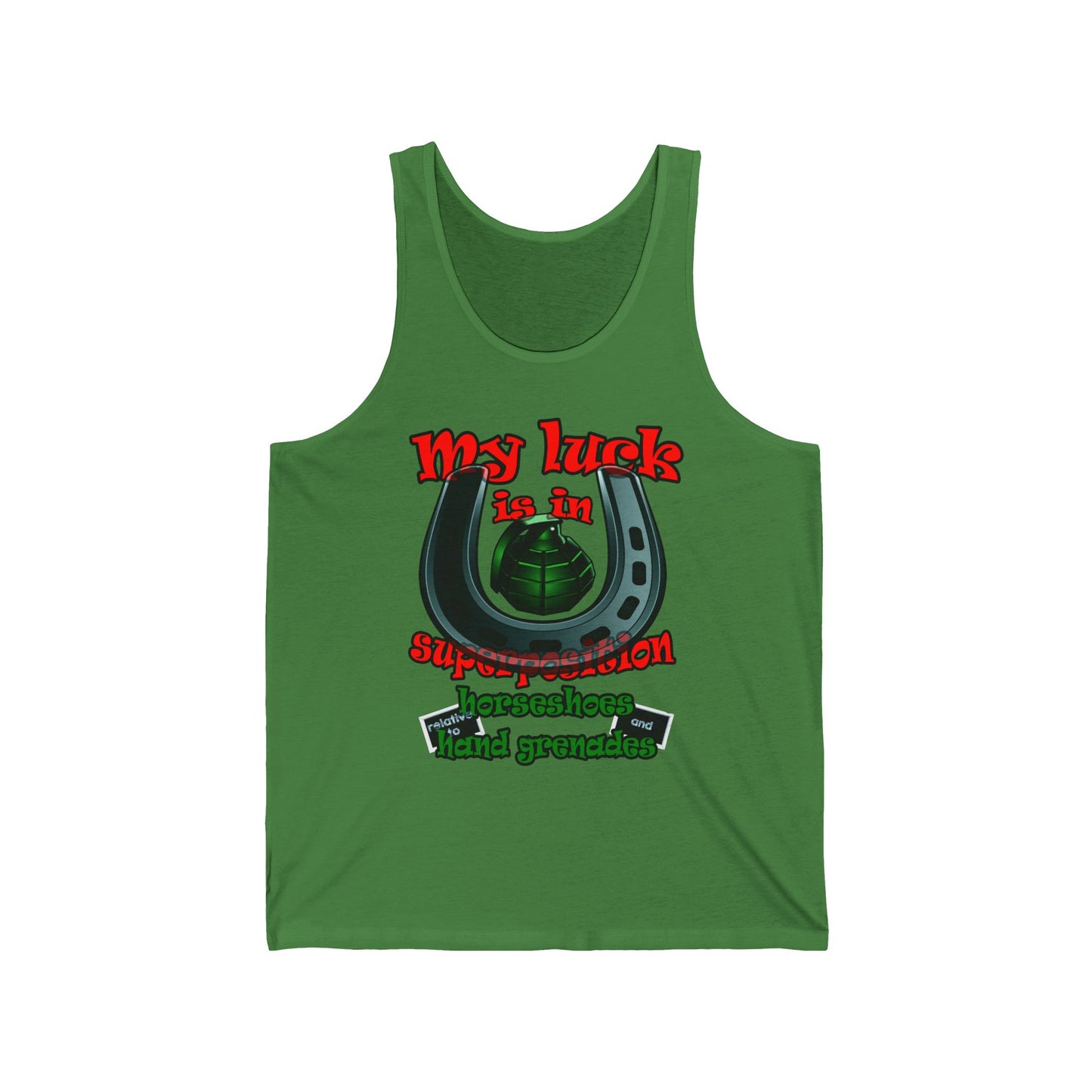 my luck - Unisex Jersey Tank
