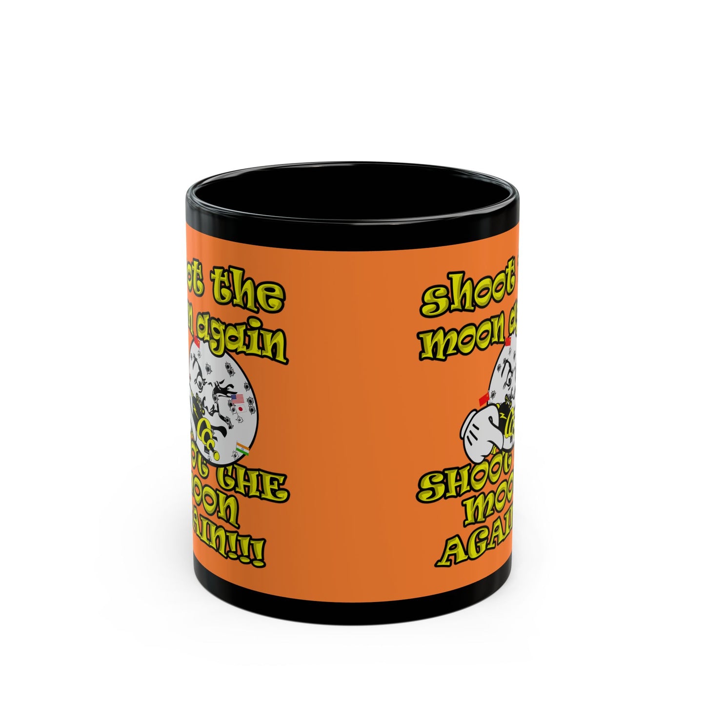 shoot the moon again - Black Mug (crusta)