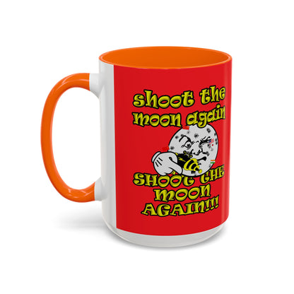 shoot the moon again - Accent Mug (red)