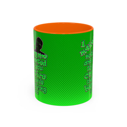 noticed you noticing - Accent Mug (logo green)