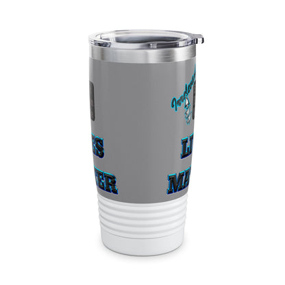 irrelevant - Ringneck Tumbler, 20oz (grey)
