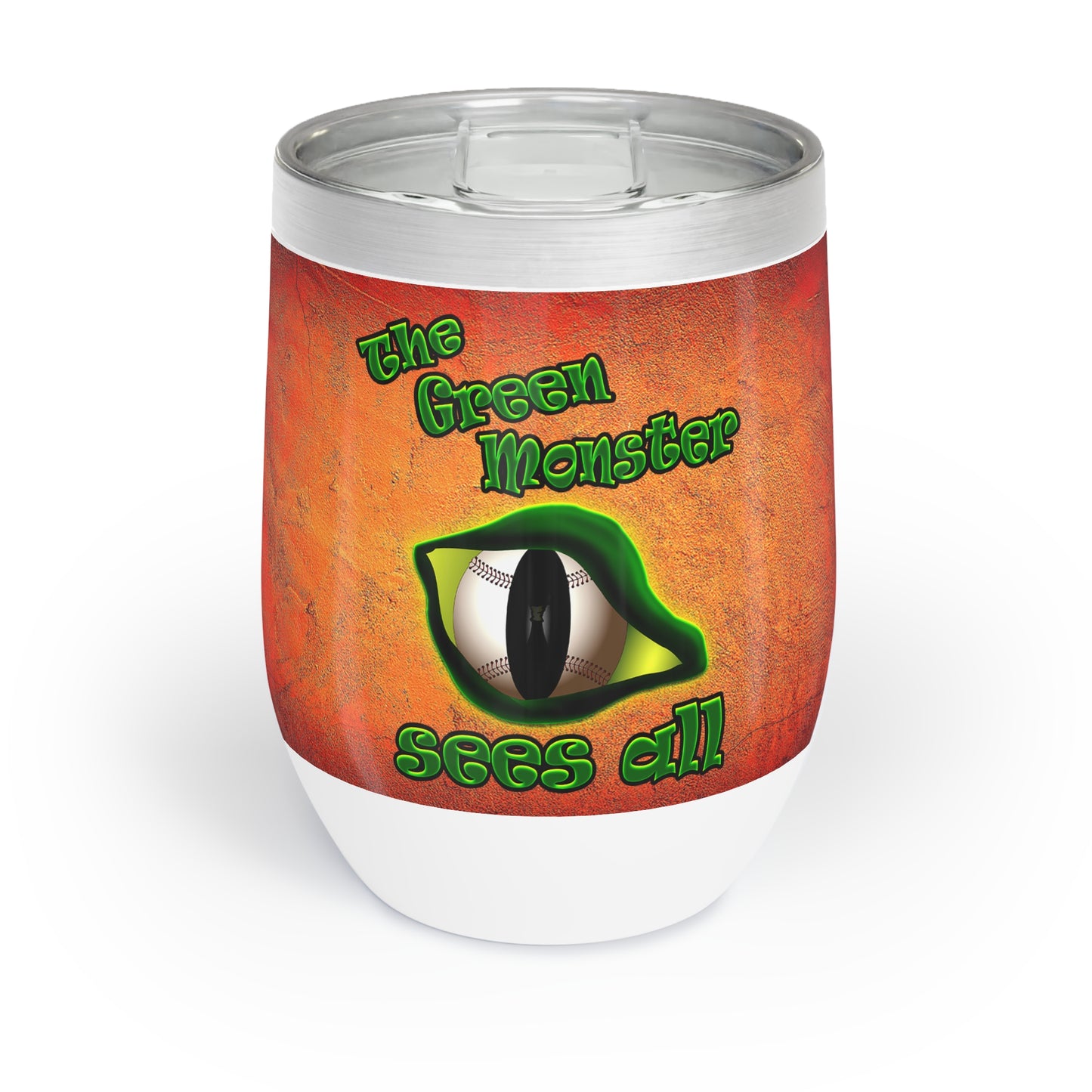 green monster - Chill Wine Tumbler (burnt orange)