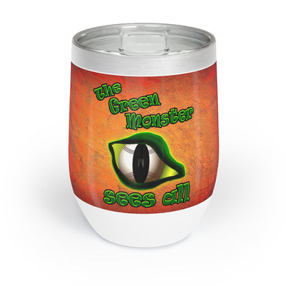 green monster - Chill Wine Tumbler (burnt orange)