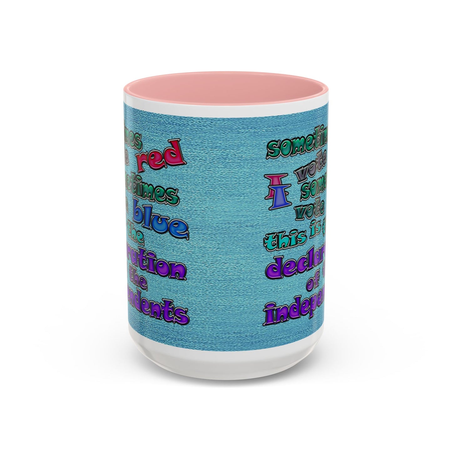 declaration of the independents - Accent Mug (faded blue)