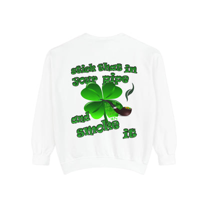 celtics logo - Unisex Garment-Dyed Sweatshirt