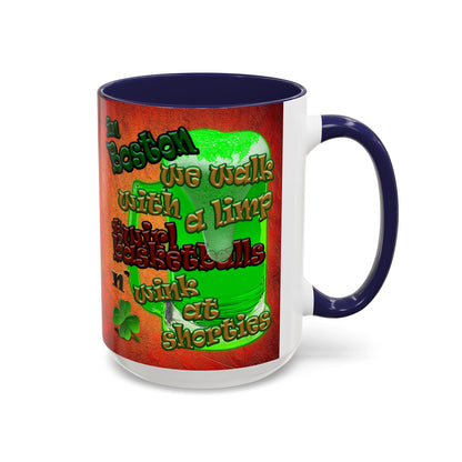 celtics logo - Accent Mug (burnt orange)