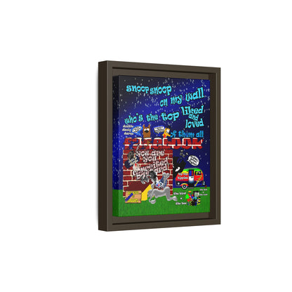 snoops - framed canvas art