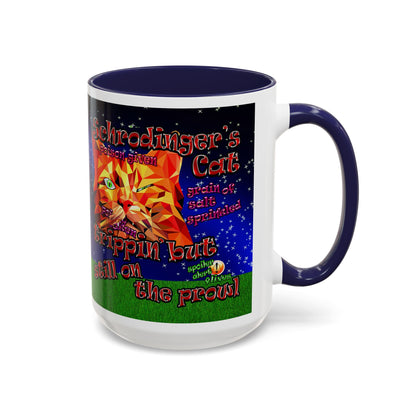 schrodinger's cat - Accent Mug ('snoops' background)