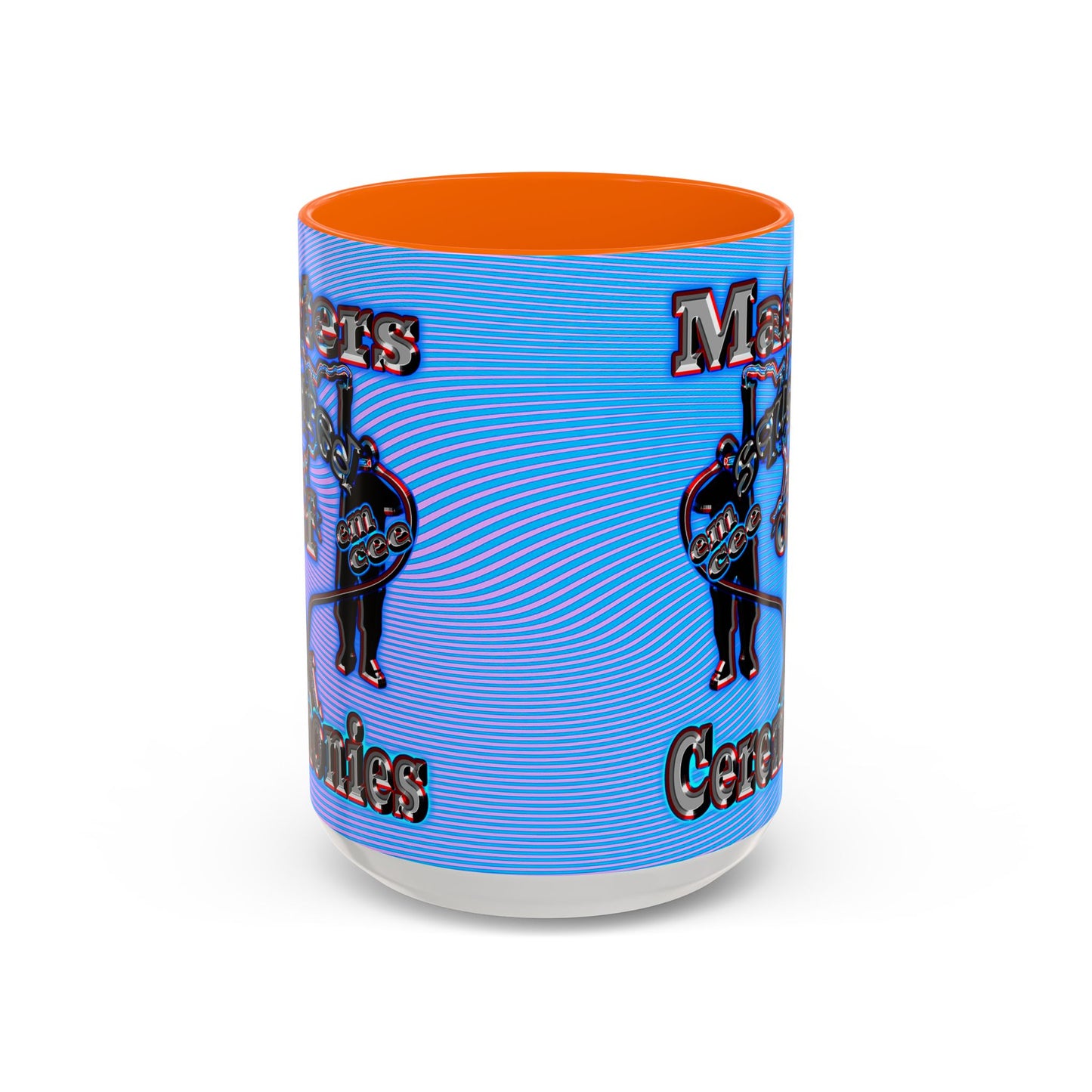 em cee squared - Accent Mug (light blue-purple wave)