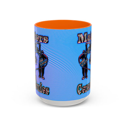 em cee squared - Accent Mug (light blue-purple wave)
