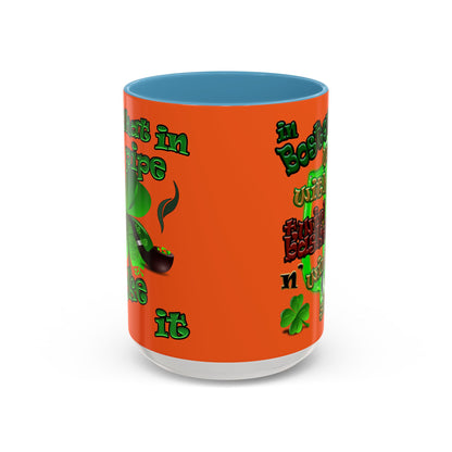celtics logo - Accent Mug (orange)
