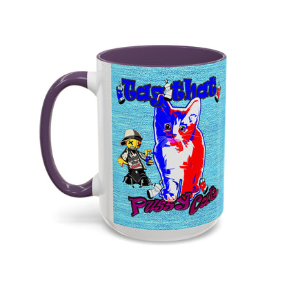 tag that - Accent Mug (faded blue)
