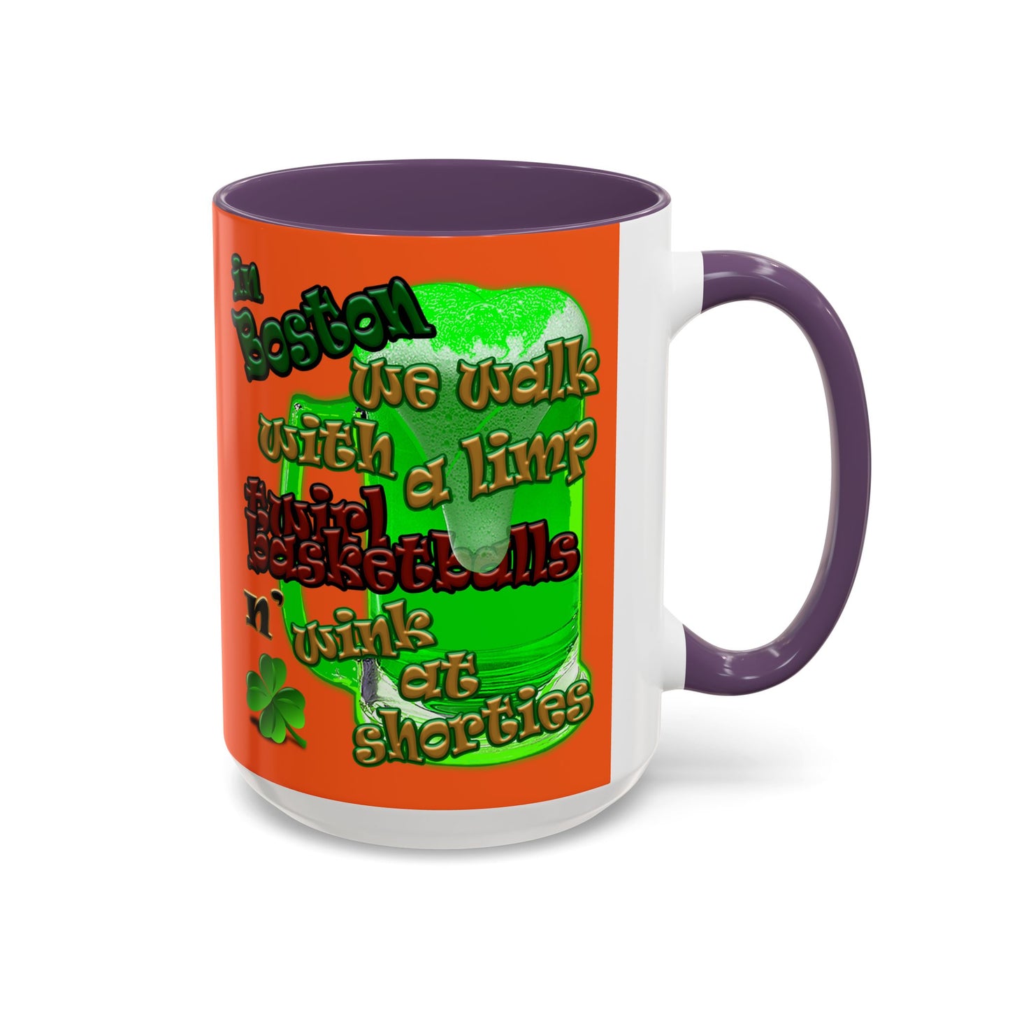 celtics logo - Accent Mug (orange)