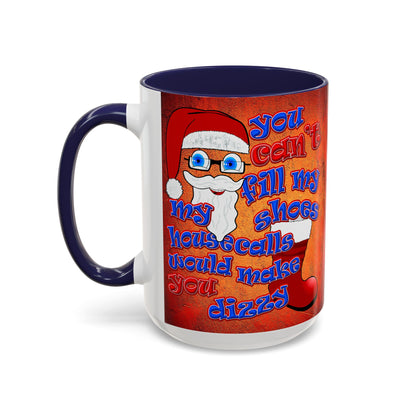 santa's shoes - Accent Mug (burnt orange)