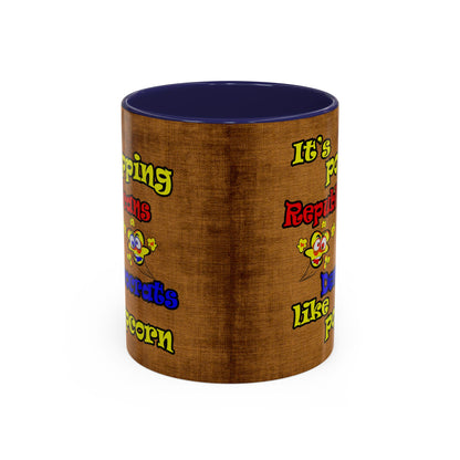 popping like popcorn - Accent Mug (brown papyrus)