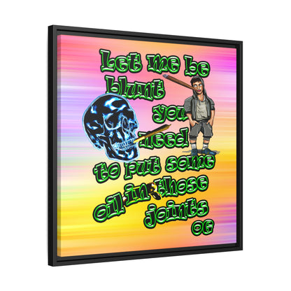 og - framed canvas art (color blur)