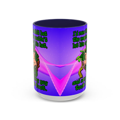 turtle race - Accent Mug (purple-pink wave)