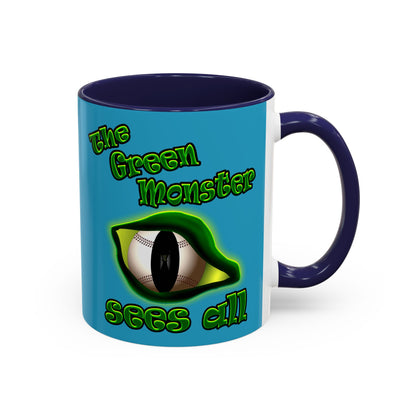 green monster - Accent Mug (turquoise)