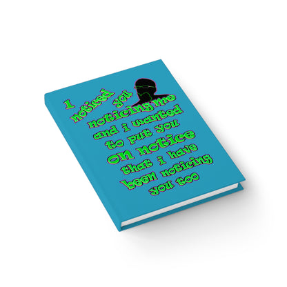 noticed you noticing - journal-blank (turquoise)