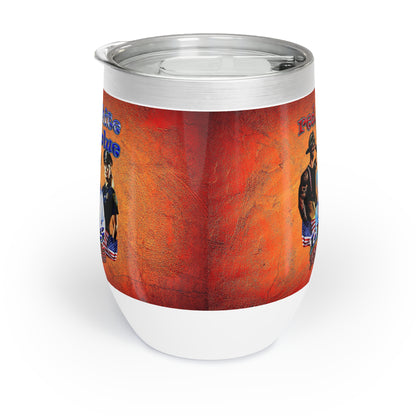rw&b lives matter - Chill Wine Tumbler (burnt orange)