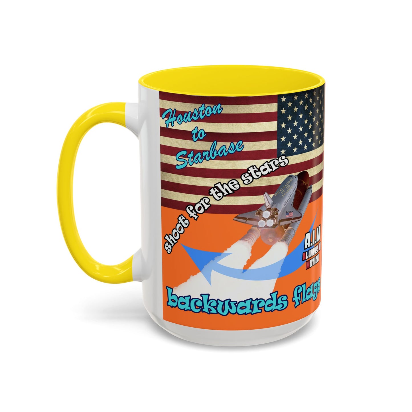 shoot for the stars - Accent Mug (crusta)