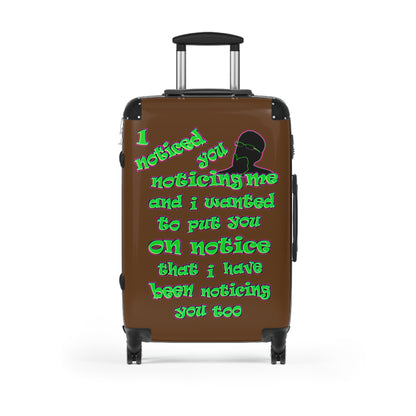 noticed you noticing - Suitcase (brown)