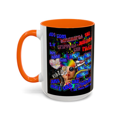 drop the beat - Accent Mug (black)