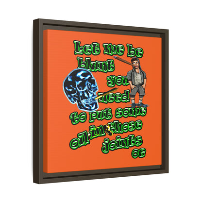 og - framed canvas art (orange)