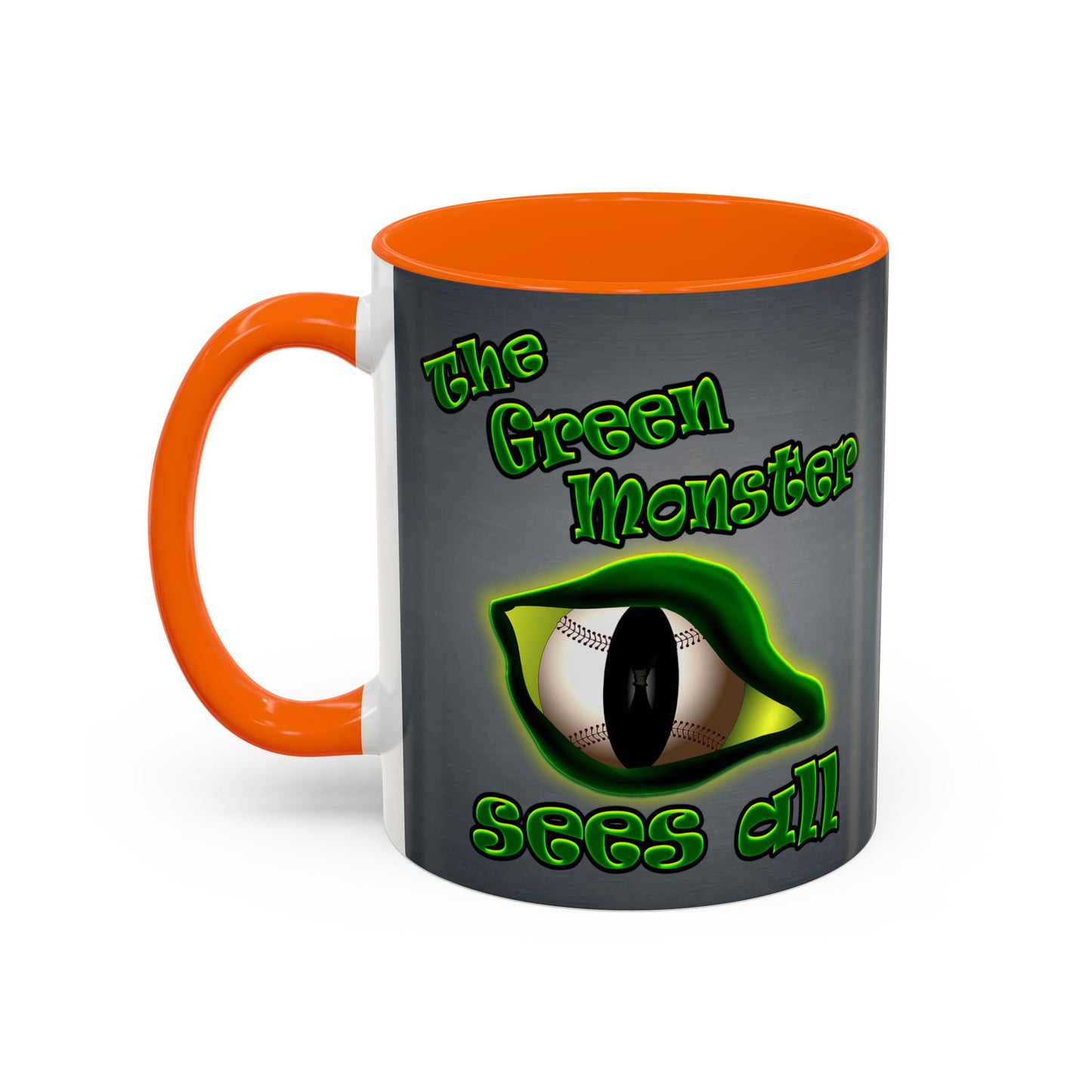 green monster - Accent Mug (grey-light grey)