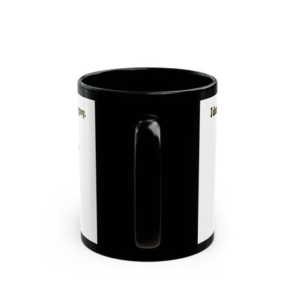 I don't care that your grey - Black Mug (white)