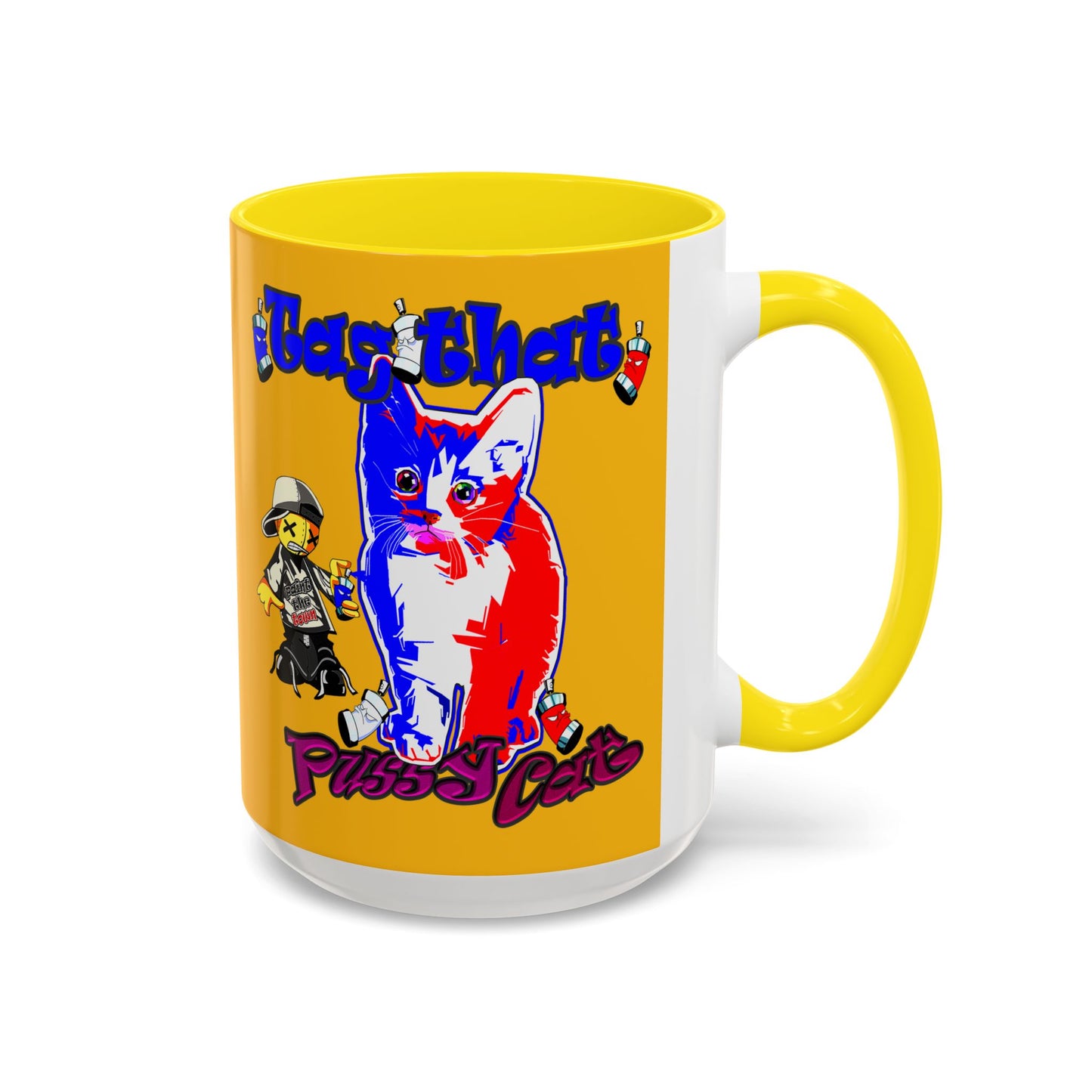 tag that - Accent Mug (yellow)
