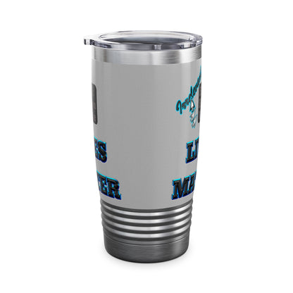 irrelevant - Ringneck Tumbler, 20oz (light grey)
