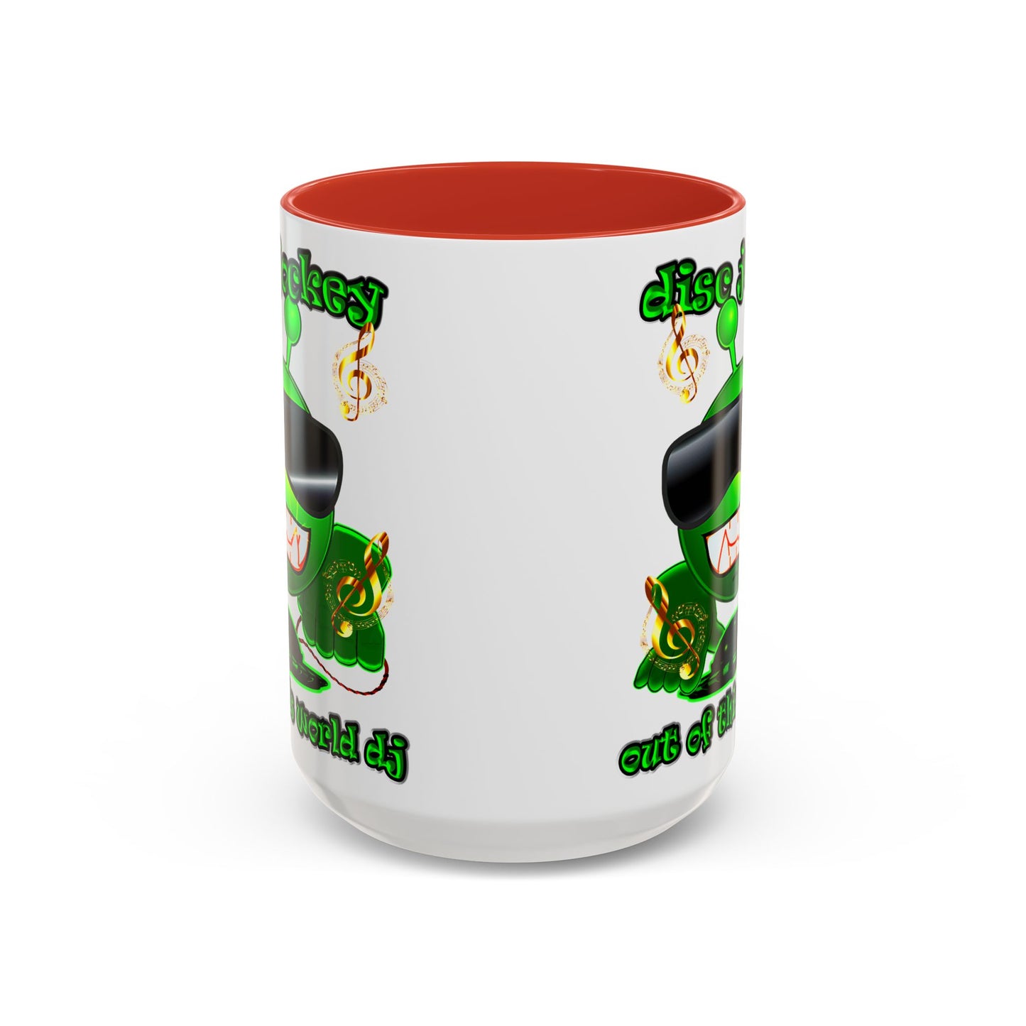 disc jockey - Accent Mug (white)