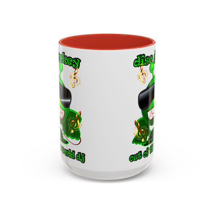 disc jockey - Accent Mug (white)