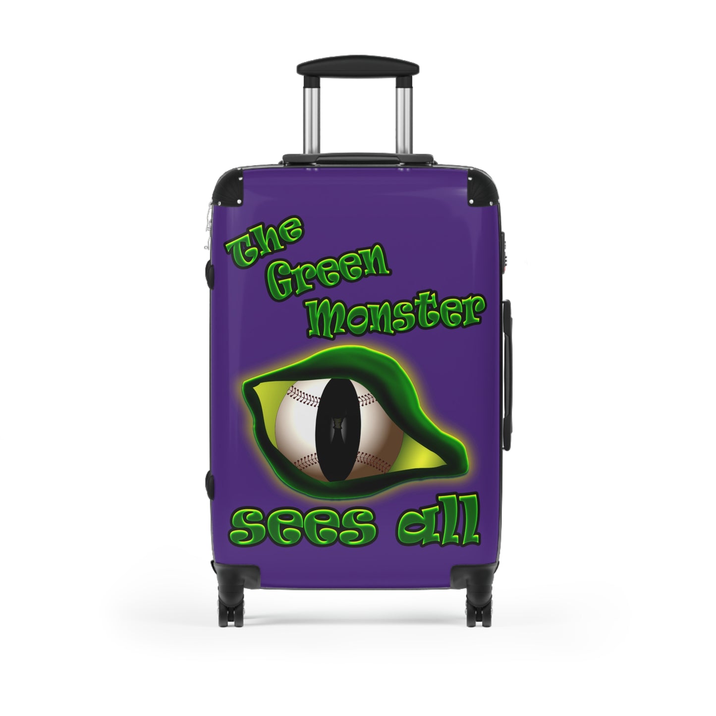 green monster - Suitcase (purple)