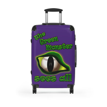 green monster - Suitcase (purple)