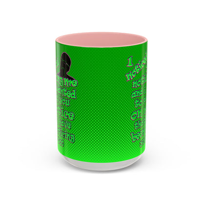 noticed you noticing - Accent Mug (logo green)