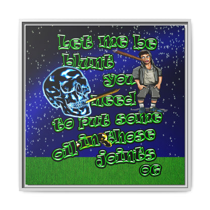 og - framed canvas art ('snoops' background)