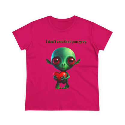 I don't care that your grey - Women's Midweight Cotton Tee