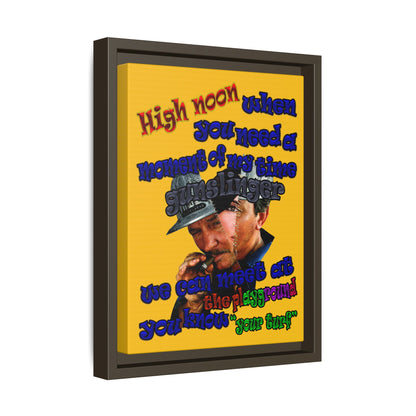 high noon - framed canvas art (yellow)