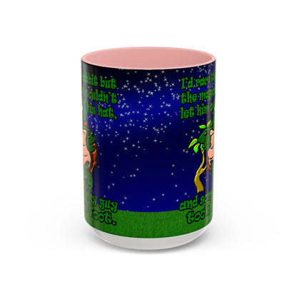 turtle race - Accent Mug ('snoops' background)
